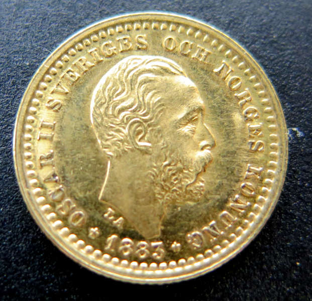 Guldmynt, 5 kr Oskar II 1883, vikt 2,24 gr 900/1000 guld, _35520a_8dc07bb499faf60_lg.jpeg