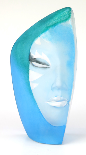 Mats Jonasson, skulptur, glas, "Masquerade Blue", signerad och numrerad 159/299, h 27 cm_35624a_8dc1372bf33290e_lg.jpeg