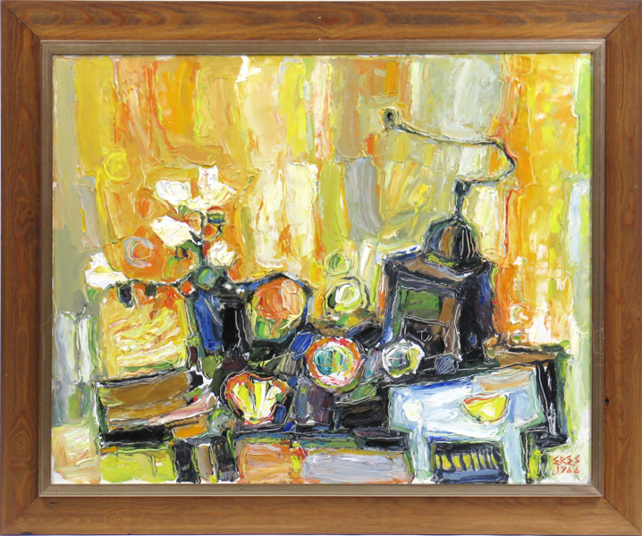 Eres, Arnold, olja, "Nature morte", signerad och daterad 1966, 66 x 81 cm