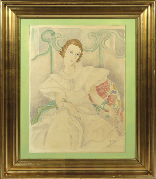 Leloupe Janssen, Nicole, akvarell med täckvitt, sittande dam,_3572a_8d8704b59b17fbb_lg.jpeg