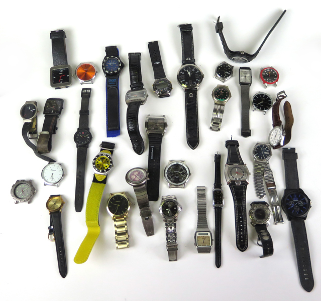 Parti armbandsur, bl.a Lambretta, Diesel, Victorinox mm, ca 25 st_35733a_lg.jpeg