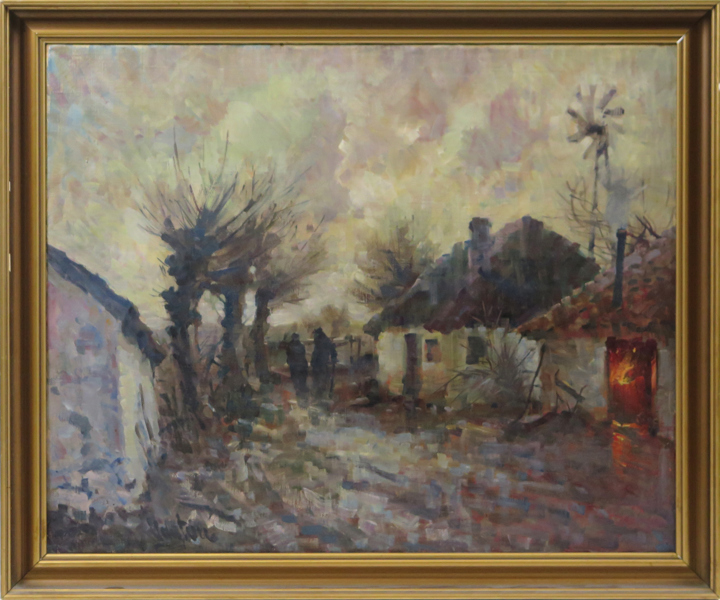 Vantore, Mogens, olja, landsby, signerad, 65 x 80 cm_35853a_lg.jpeg