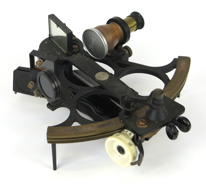 Sextant, Husun, Henry Hughes & Son, England, 1900-tal, 24 x 22 cm