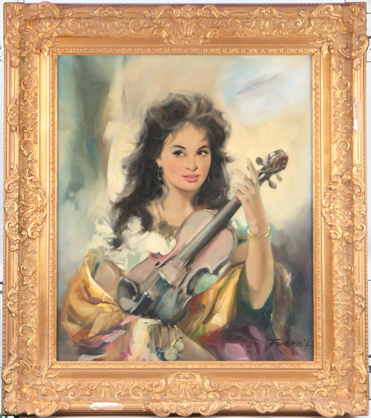 Okänd ungersk (?) konstnär, olja, kvinna med fiol, signerad L Fizesi (?), 61 x 50 cm_36258a_8dc23f1948f5898_lg.jpeg