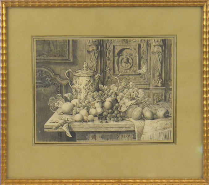 Kronberg, Julius, tuschteckning, stilleben, daterad 1880, osignerad, mått inklusive ram 35 x 39 cm_36309a_8dc27e9adc74838_lg.jpeg