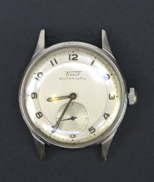 Herrambandsur, stål, Tissot Automatic, antagligen 1950-60-tal, dia 36 mm, 