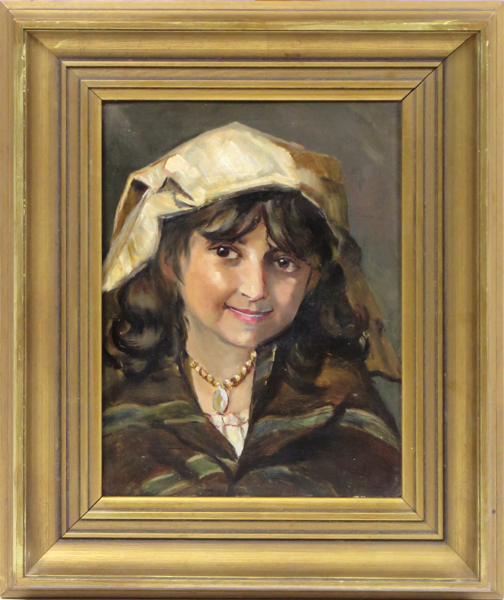 Okänd italiensk konstnär, olja, sekelskiftet 1900, flicka i folkdräkt, 32 x 24 cm_36638a_lg.jpeg