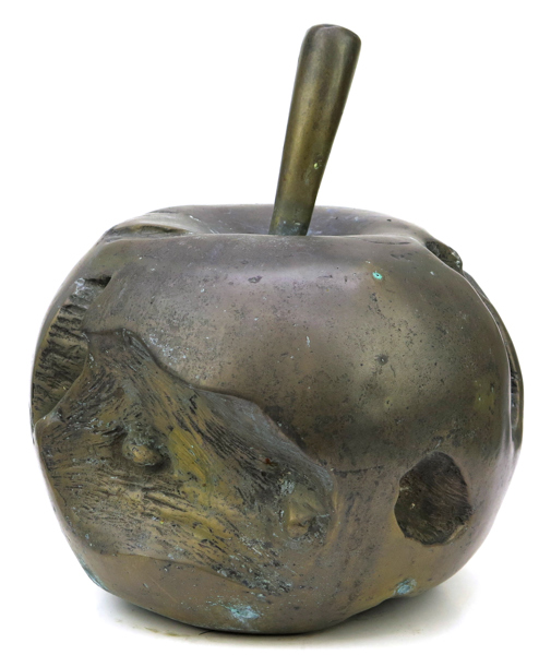 Wargenbrant, Andreas, skulptur, äpple, patinerad brons, plakettsignerad, höjd 33 cm_37351a_8dc4cb951d5b7cb_lg.jpeg