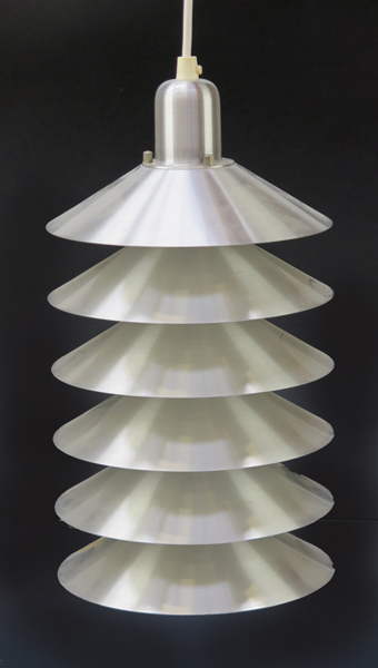 Gammelgaard, Jörgen för Pandul, taklampa, aluminium, "Tip Top", design 1971, h 35 cm