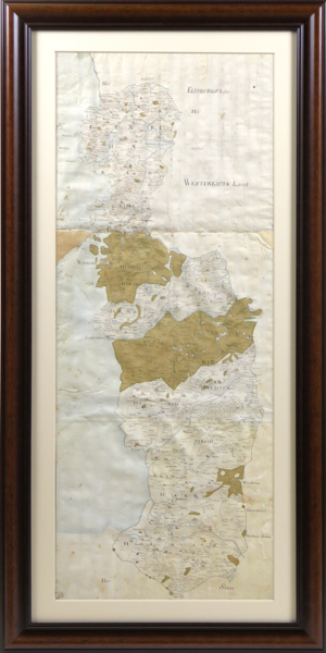 Söderling, Johan, karta, handritad, cirka 1691, synlig pappersstorlek 109 x 42 cm, Söderling var lantmätare i Halland_37843a_8dc4f342fe188da_lg.jpeg