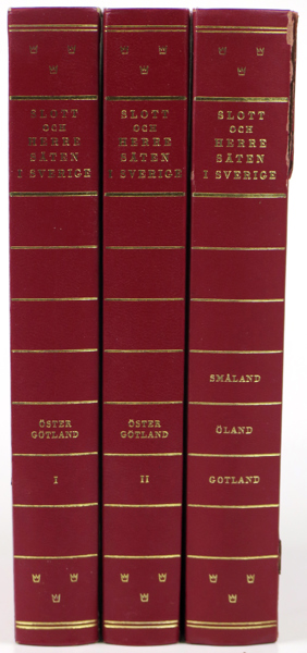 Böcker; Kjellberg - Söderberg, B G, (red) Svenska Slott och Herresäten, Allhems 1966-71, 3 bd (av 18); Östergötland I-II samt Småland/Öland/Gotland_37880a_8dc4f423e96d58a_lg.jpeg