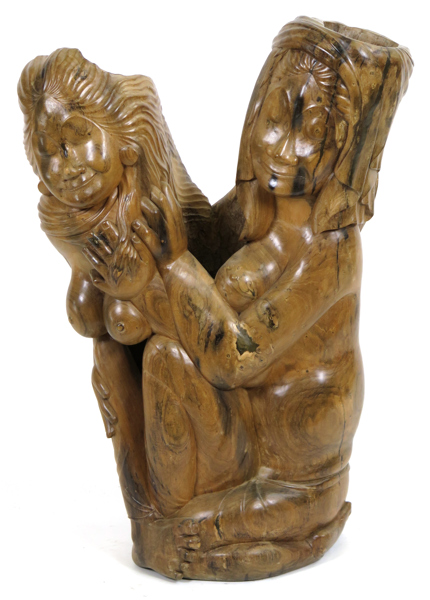 Okänd balinesisk konstnär, skulptur, skuret trä, sittande kvinnor, h 88 cm_37980a_8dc557a99dc19f7_lg.jpeg