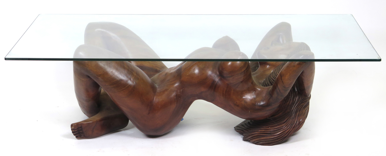 Okänd balinesisk konstnär, skulptur/soffbord, skuren mahogny med glasskiva, i form av liggande akt, total l 140 cm_38114a_8dc5ae5e290cc73_lg.jpeg
