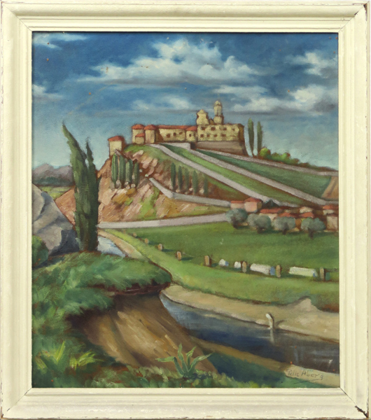 Åberg, Pelle, olja, klostret i Certosa, Florens, signerad, 61 x 53 cm, säljes till förmån för Röda Korset_38132a_8dc5b000ebbcd05_lg.jpeg