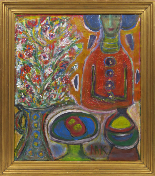 Okänd konstnär, olja, komposition med kvinna och blommor, otydligt signerad, 78 x 60 cm_38146a_8dc5d4a78be843e_lg.jpeg