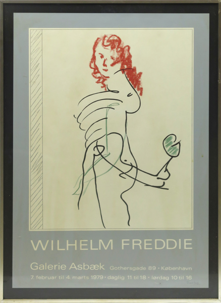 Utställningsaffisch, Wilhelm Freddie, litograferad, signerad och daterad -79, synlig pappersstorlek 78 x 55 cm_38238a_8dc5ed1e95bbb4b_lg.jpeg