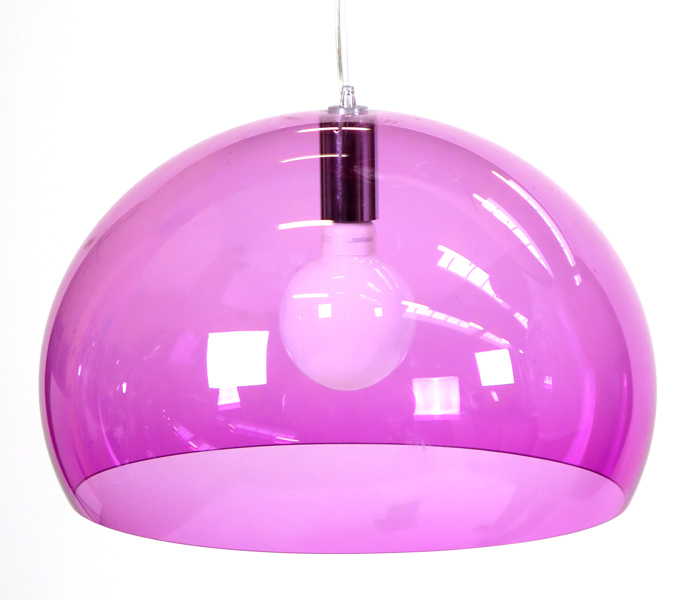 Laviani, Feruccio för Kartell, taklampa, violett PVC, "FL/Y", design 2002, dia 50 cm_38409a_lg.jpeg