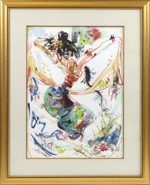 Gunarsa, Nyoman, akvarell, balinesisk danserska, signerad och daterad 2005, synlig pappersstorlek 74 x 54 cm_38701a_8dc6dc012b80c37_lg.jpeg