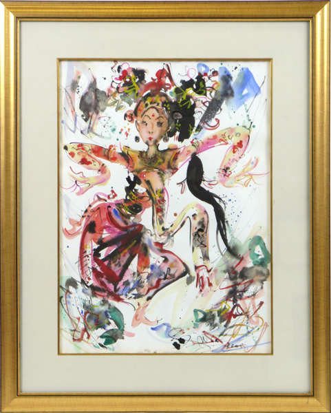 Gunarsa, Nyoman, akvarell, balinesisk danserska, signerad och daterad 2005, synlig pappersstorlek 74 x 53 cm_38731a_8dc6dd186ed7cf0_lg.jpeg