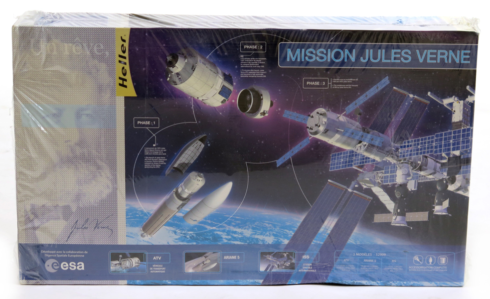 Byggsats, Heller 52909 Mission Jules Verne, European Space Agency, i oöppnad originalförpackning