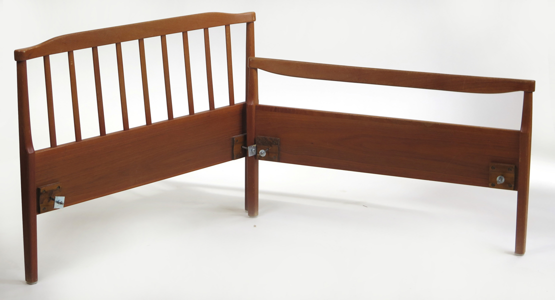 Malmsten, Carl, sänggavlar, 2 st, teak, Avenue, innermått cirka 90 cm