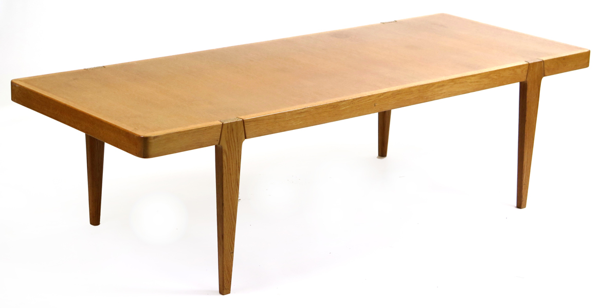 Wörtz, Erik för IKEA, soffbord, ek, 1960-tal, brännstämplat, längd 180 cm