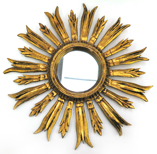 Okänd designer, antagligen Italien, 1900-talets mitt, spegel, förgyllt trä, så kallad solspegel, dia 52 cm_40399a_8dca4d0520294e0_lg.jpeg