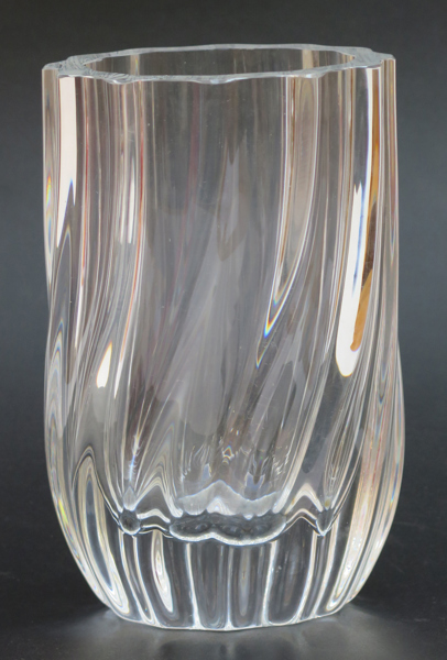 Ehrner, Anna för Kosta, vas, glas, Royal design 1986, signerad, höjd 21 cm