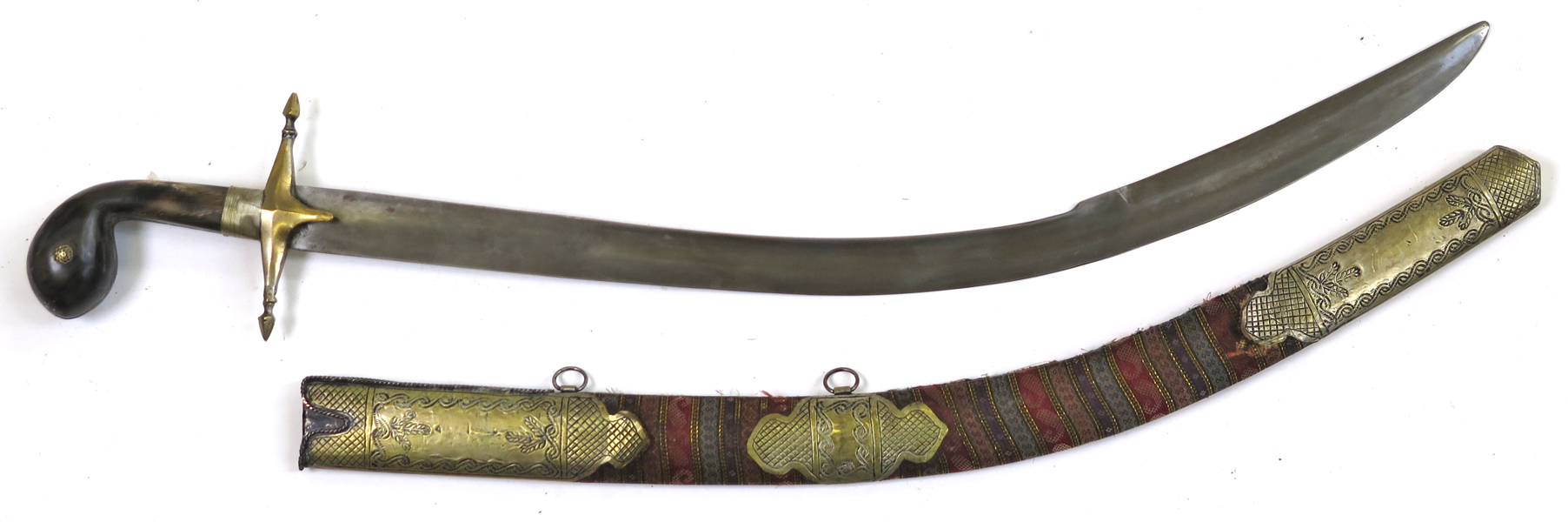 Shamshir i balja, Indo-persisk, 18-1900-tal, längd 94 cm