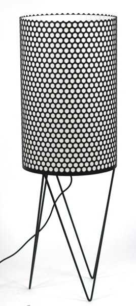 Corsini, Barba för Gubi, golvlampa, svartlackerad metall, "Pedrera PD2", design 1955, stämpelsignerad, h 112 cm