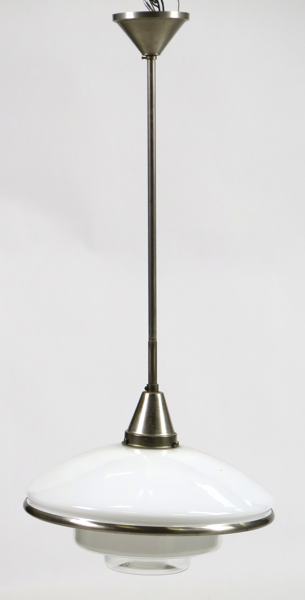 Müller, Otto för Sistrah, taklampa, glas och metall, design 1931-32, diameter 40 cm