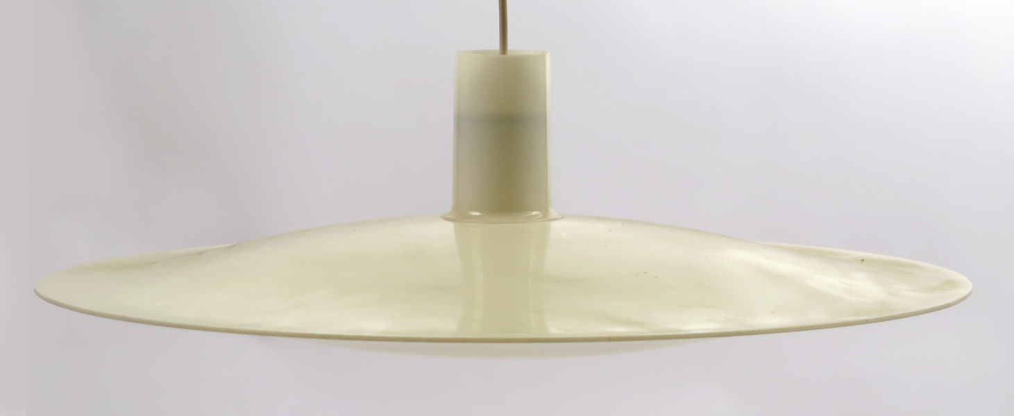 Hein, Piet för Coco Interior, taklampa, vit akryl, "Sinus 550", design 1967, dia 55 cm, bruksslitage