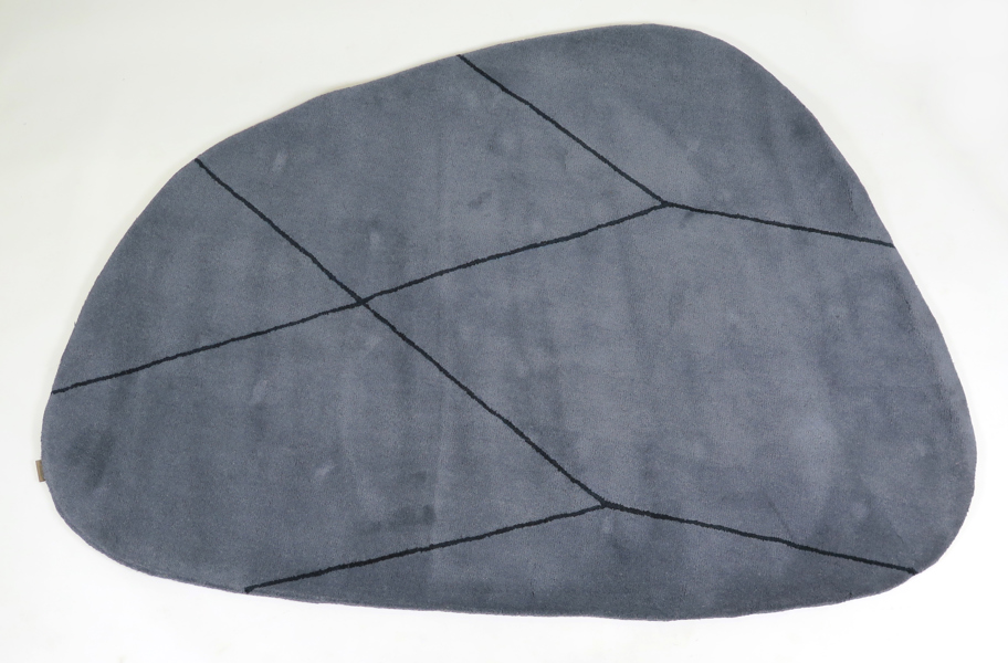 Ditmer, Mette för Mette Ditmer Design, matta, helull, Shape Rug Large, Stone Blue, 200 x 150 cm, oanvänd