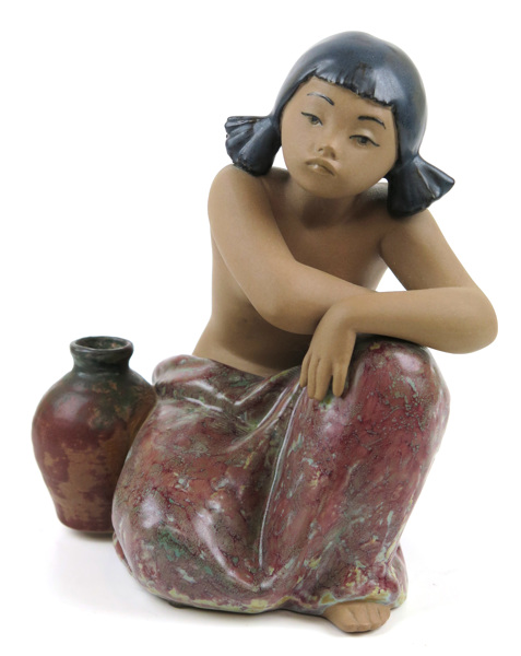 Puche, José för Lladró, figurin, delvis glaserat stengods, Desiree med kruka,_4302a_lg.jpeg