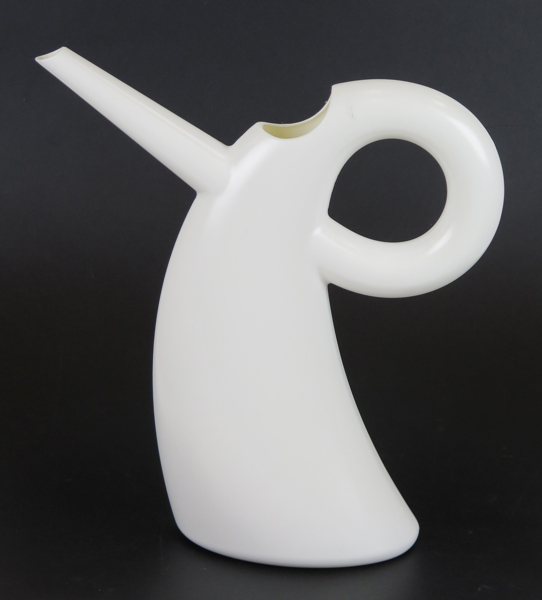 Aarnio, Eero för Alessi, vattenkanna, vit plast, "Diva", h 31 cm