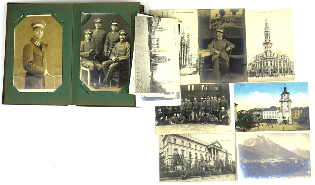 Vykortsalbum, Tyskland WWI, innehållande brevkort och fotografier med militära motiv mm_4481a_8d88bd7639490b8_lg.jpeg