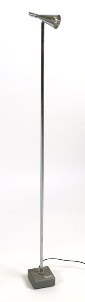 Okänd designer för Herstal, golvlampa, kromad metall, höjd 115 cm