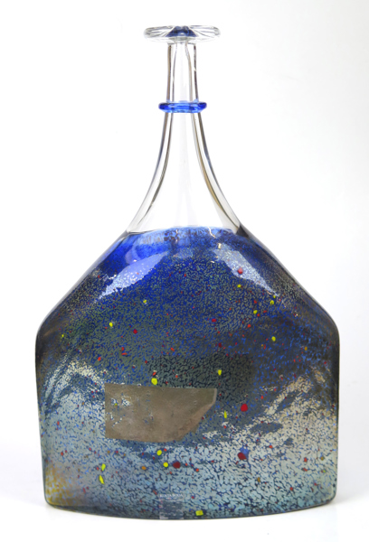 Vallien, Bertil för Kosta Boda Artist Collection, vas/flaska, glas, "Satellite", signerad, höjd 40 cm