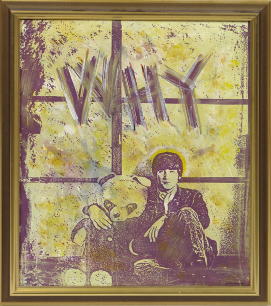 Lundin, Kenneth, serigrafi/akryl, "Why", signerad och daterad -92, 55 x 46 cm