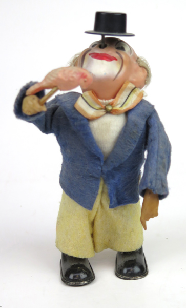 Mekanisk leksak, Max Carl 1950-60-tal, clown, höjd 16 cm