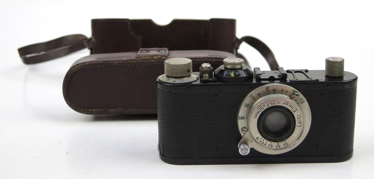 Kamera i etui, Leica Standard 1935, serienummer 171782