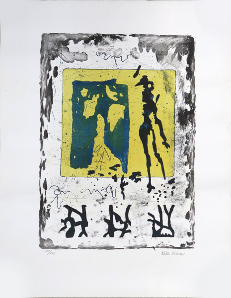 Nilsson, Kätie, litografi, komposition, signerad och numrerad 101/175, 65 x 50 cm