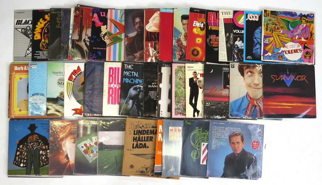 Parti LP-skivor, ca 70 st, bl.a Presley, Uggla, Lindeman mm