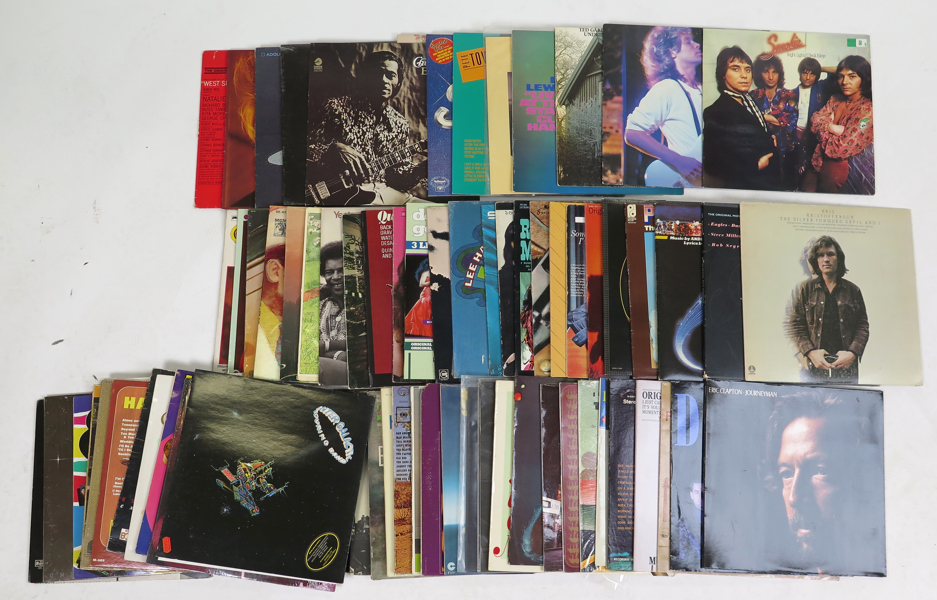 Parti LP-skivor, ca 70 st, bl.a Clapton, Smokie, Berry, Gärdestad mm