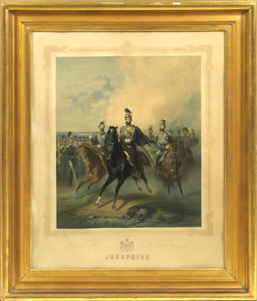 Kiörboe, Carl Fredrik, efter, litografi, litograferad av Nordmann för F C Meyer Stockholm, synlig pappersstorlek 68 x 54 cm