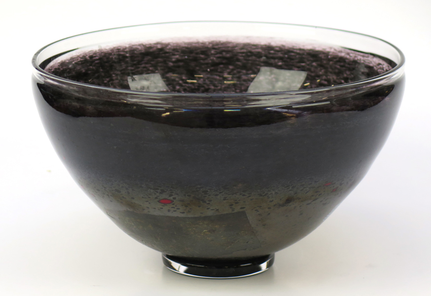 Vallien, Bertil för Kosta Boda Artist Collection, skål, glas, "Satellite", signerad, diameter 21 cm