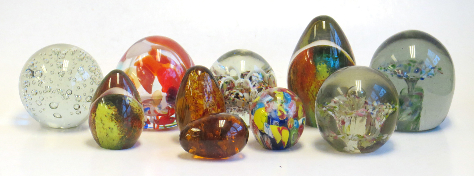 Brevpressar, 10 st, glas mm, höjd 6-12 cm