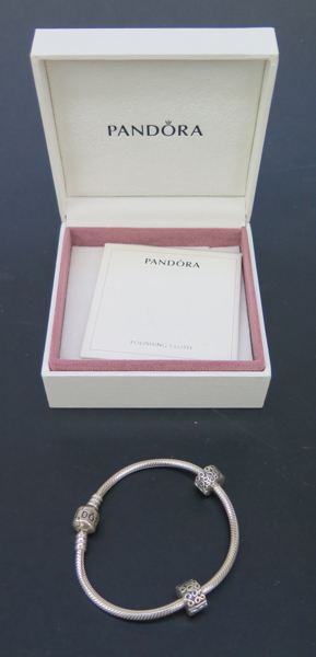 Okänd designer för Pandora, armband, silver, i originalförpackning