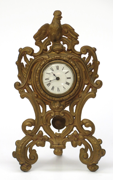 Bordsur, bronserad metall, sekelskiftet 1900, höjd 19 cm