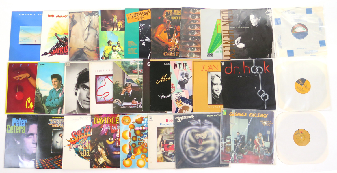 Parti LP-skivor, ca 35 st, bl.a Hendrix, 10 cc, Whitesnake mm